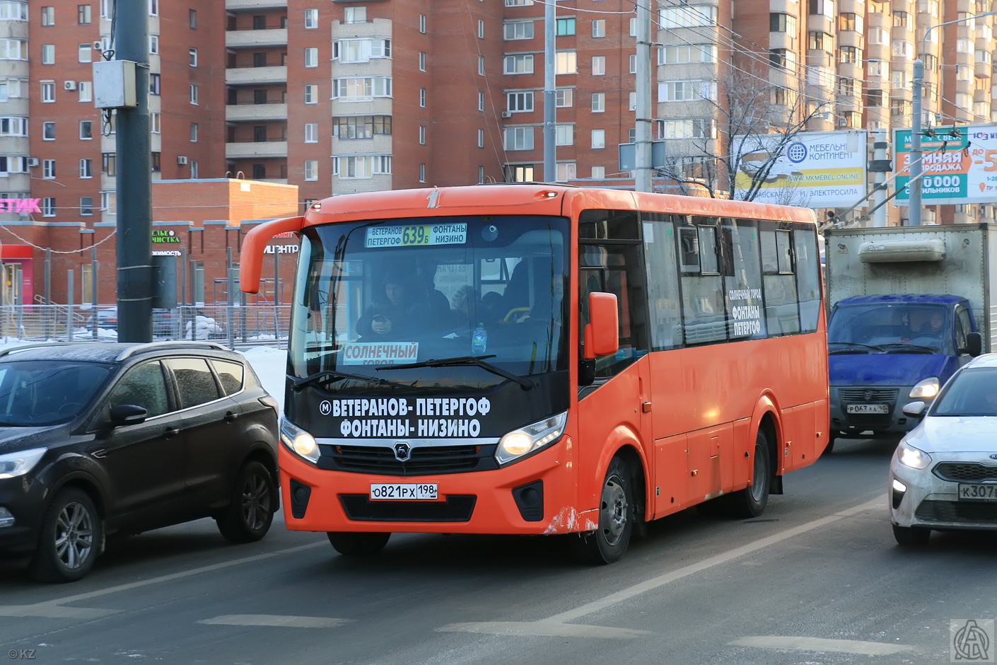 Санкт-Петербург, ПАЗ-320405-04 "Vector Next" № О 821 РХ 198