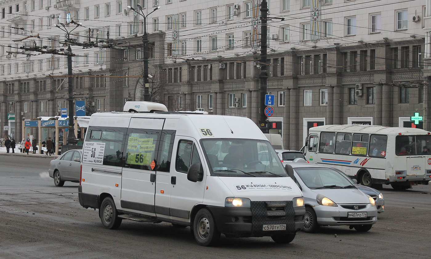 Челябинская область, FIAT Ducato 244 CSMMC-RLL, -RTL № С 570 ТУ 174