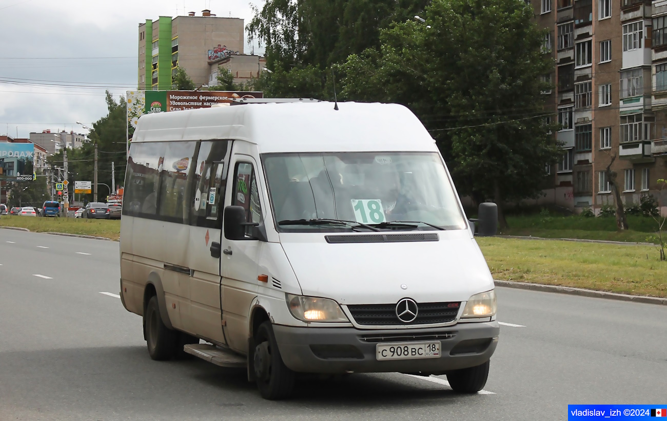 Удмуртия, Луидор-223203 (MB Sprinter Classic) № С 908 ВС 18