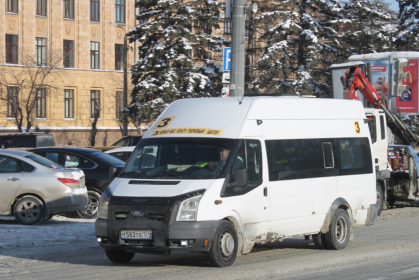 Челябинская область, Нижегородец-222709  (Ford Transit) № Т 582 ТЕ 174