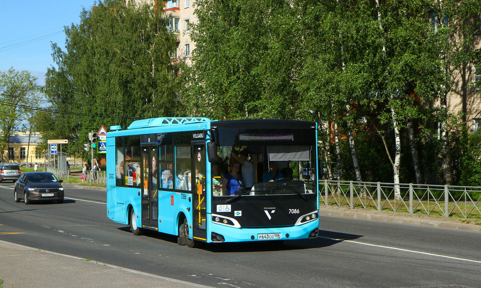 Санкт-Пецярбург, Volgabus-4298.G4 (LNG) № 7086