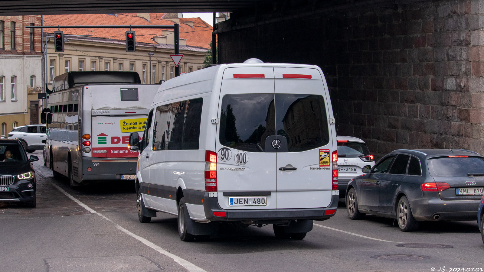 Литва, Mercedes-Benz Sprinter Transfer 45 № JEN 480