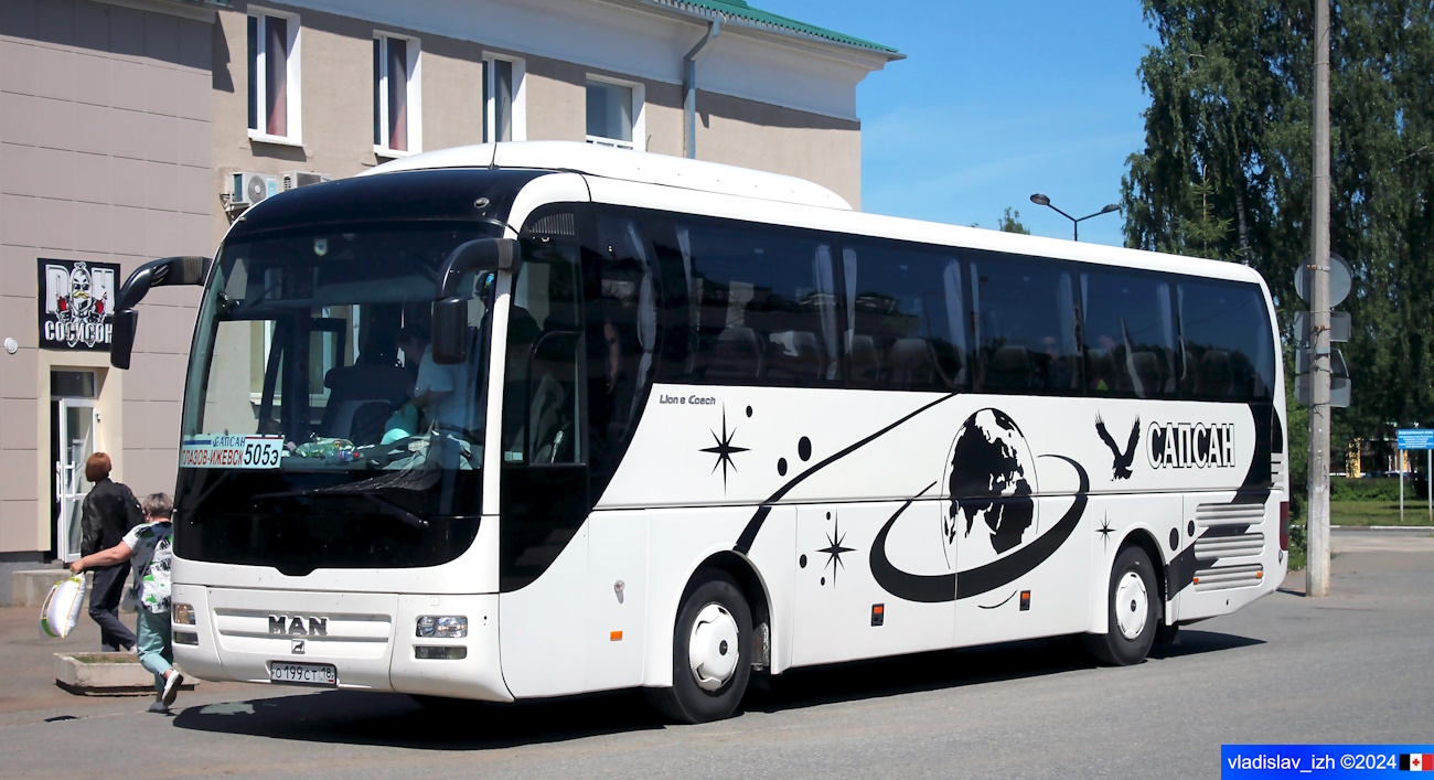 Удмуртия, MAN R07 Lion's Coach RHC444 № О 199 СТ 18