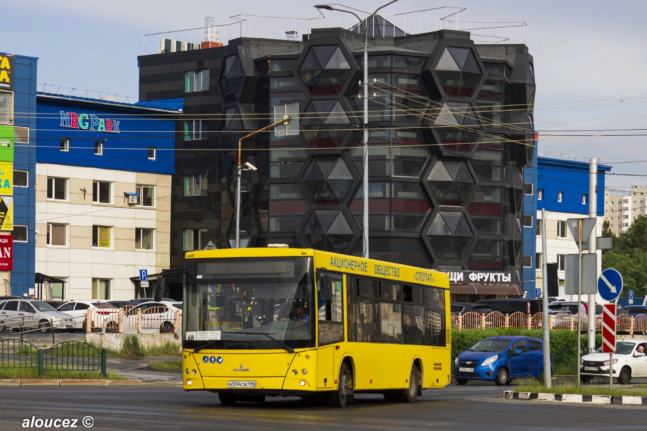 Ханты-Мансийский АО, МАЗ-206.086 № В 594 СВ 186