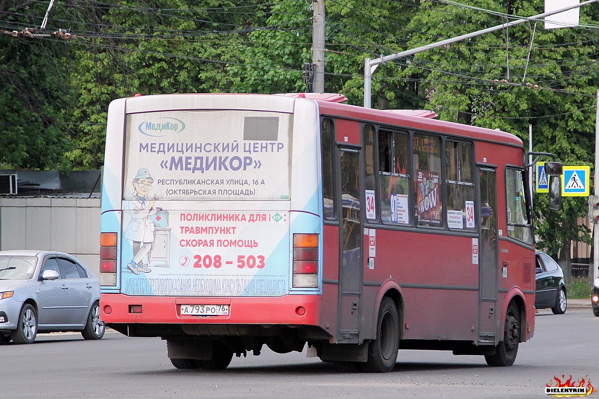 Ярославская область, ПАЗ-320412-14 № А 793 РО 76