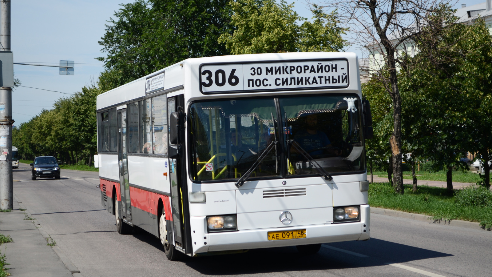 Lipetsk region, Mercedes-Benz O405 # АЕ 091 48