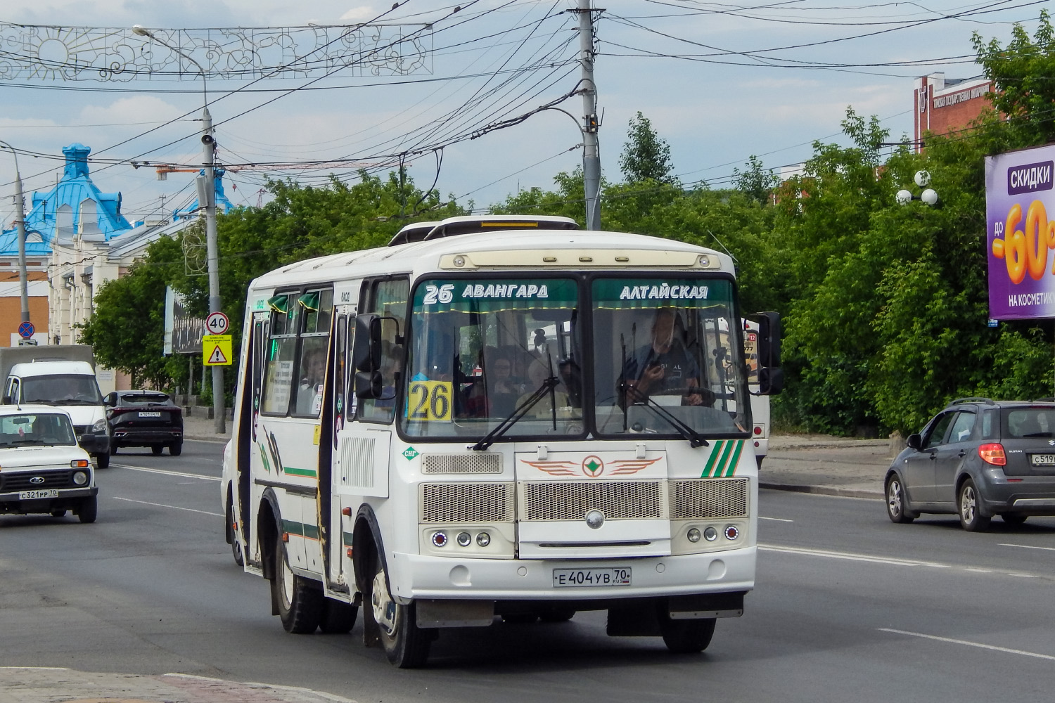 Томская область, ПАЗ-32054 № Е 404 УВ 70