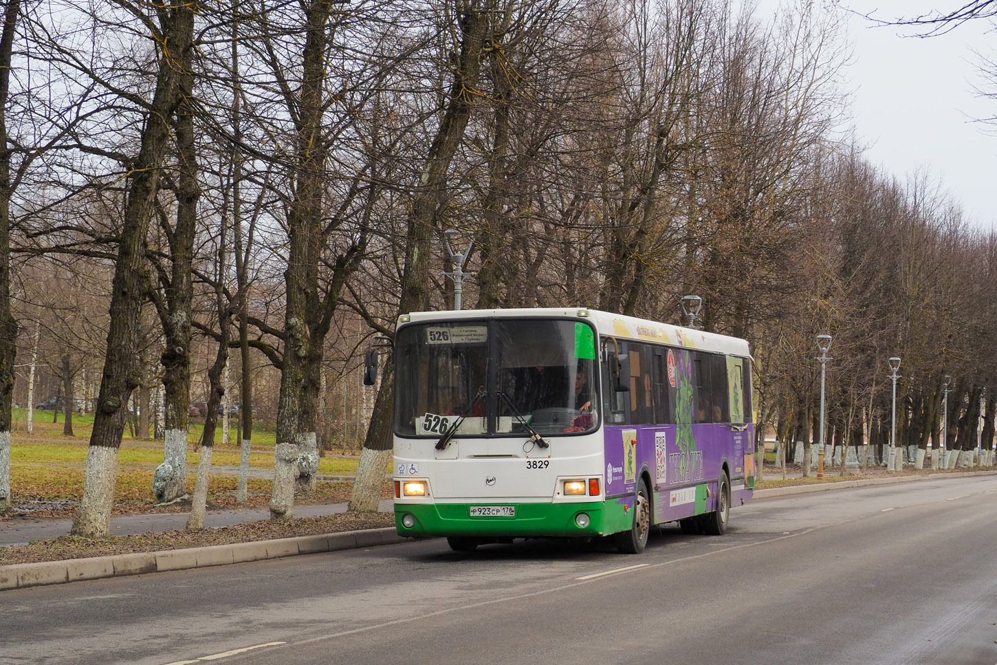 Leningrad region, LiAZ-5293.60 № 3829