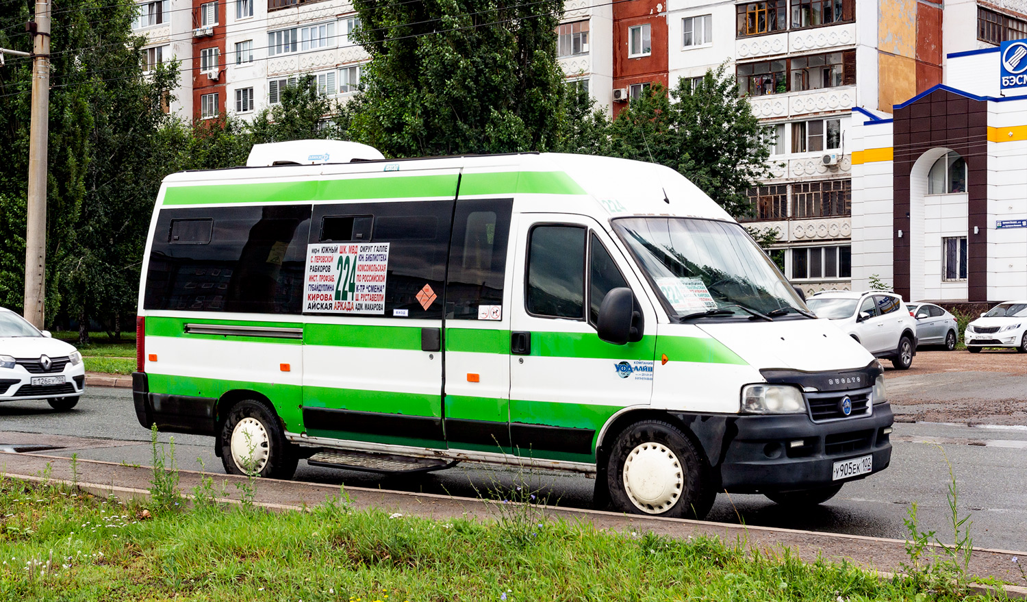 Башкортостан, FIAT Ducato 244 CSMMC-RLL, -RTL № У 905 ЕК 102