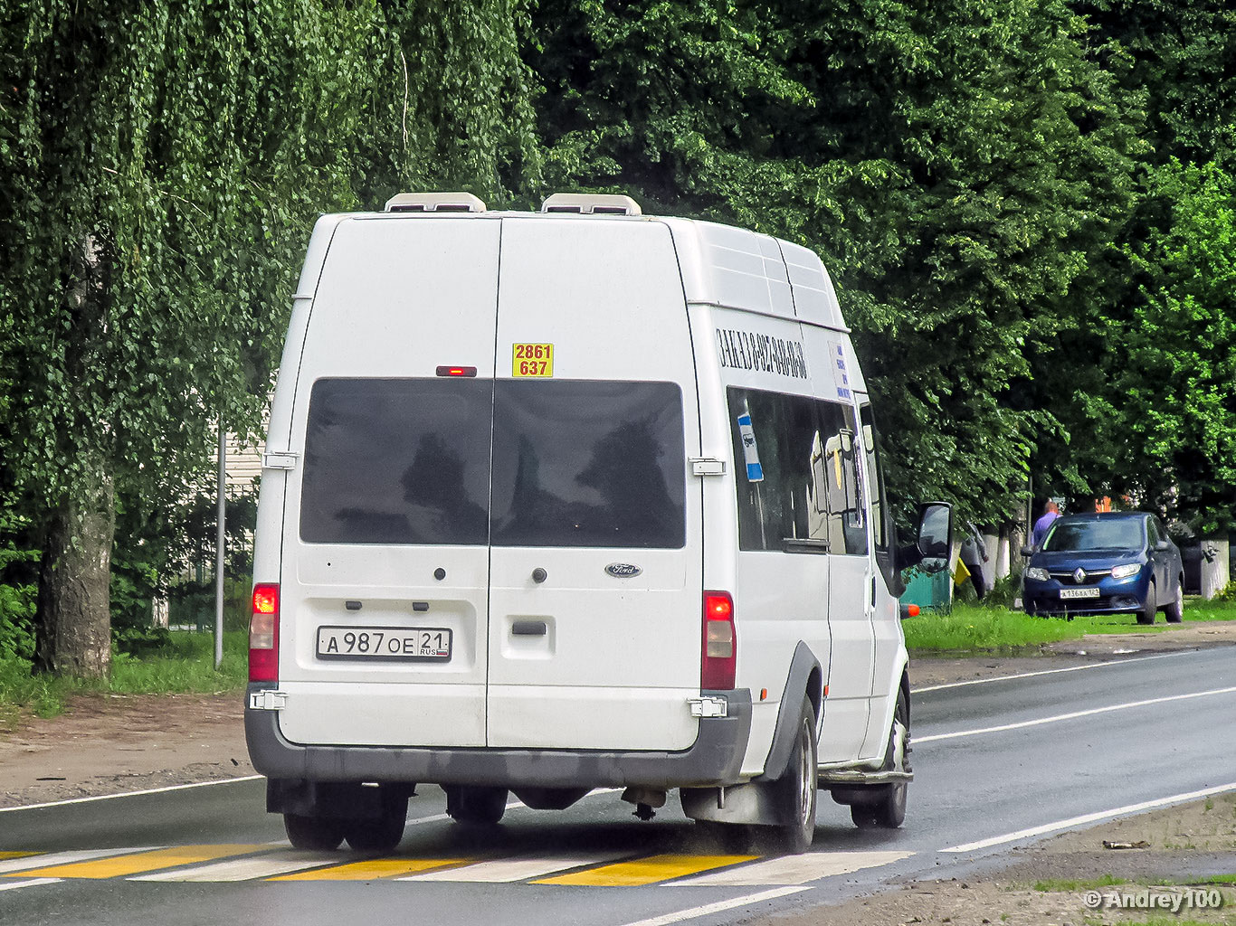 Чувашия, Промтех-224320, 21, 22 (Ford Transit) № А 987 ОЕ 21