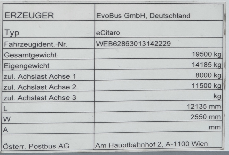 Австрия, Mercedes-Benz eCitaro № BD 1013