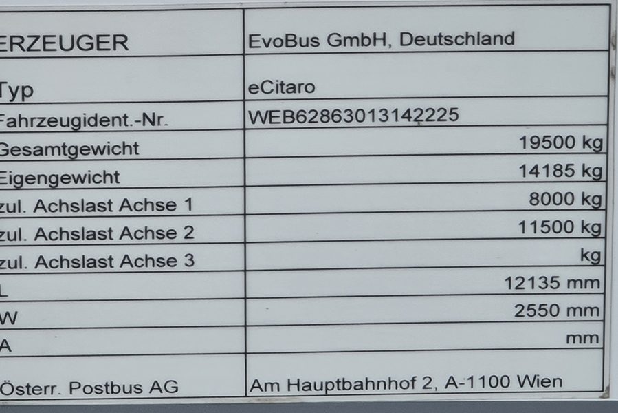 Австрия, Mercedes-Benz eCitaro № BD 1005