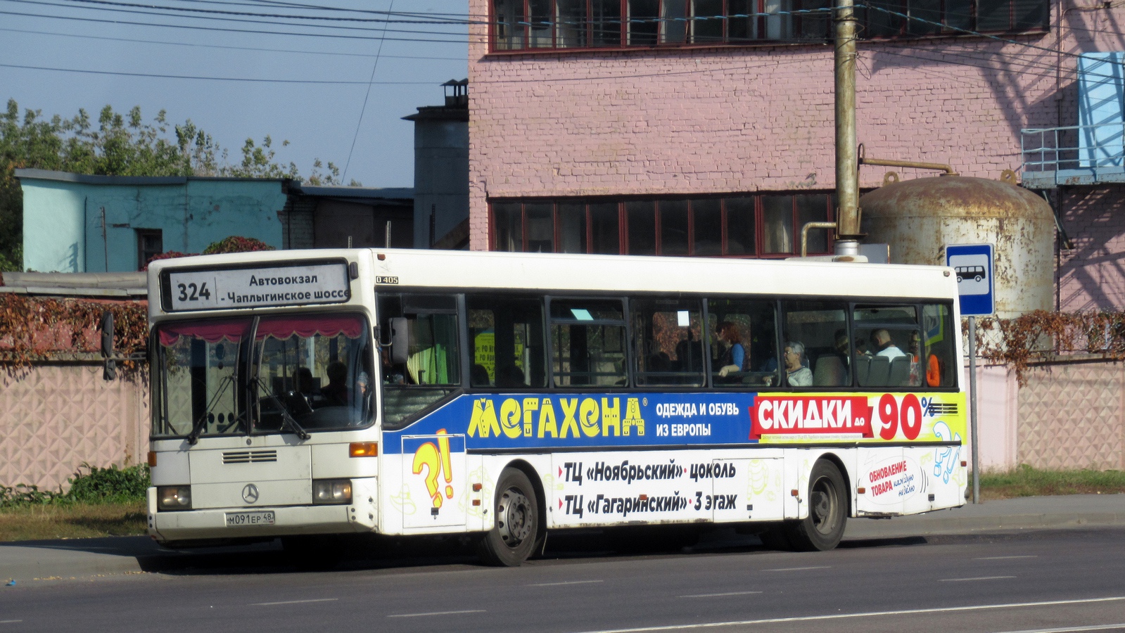 Липецкая область, Mercedes-Benz O405 № М 091 ЕР 48