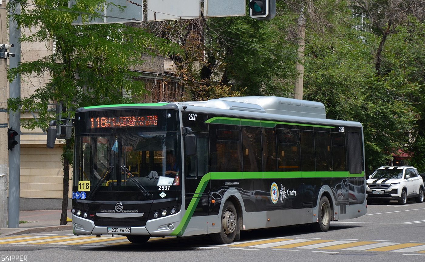 Almaty, Golden Dragon XML6125CN (Hyundai Trans Auto) Nr. 2537