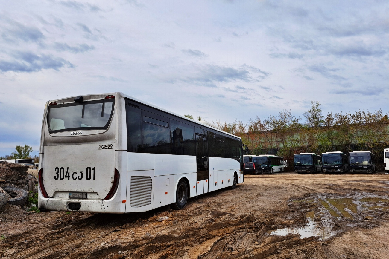 Astana, IVECO Crossway LINE 13M (SaryarkaAvtoProm) № G522; Astana, Irisbus Citelis 12M № G461; Astana, Irisbus Citelis 12M № 857 BW 01; Astana, Irisbus Citelis 12M № 753 BW 01; Astana, Irisbus Citelis 12M № 073 BX 01; Astana — Bus depot