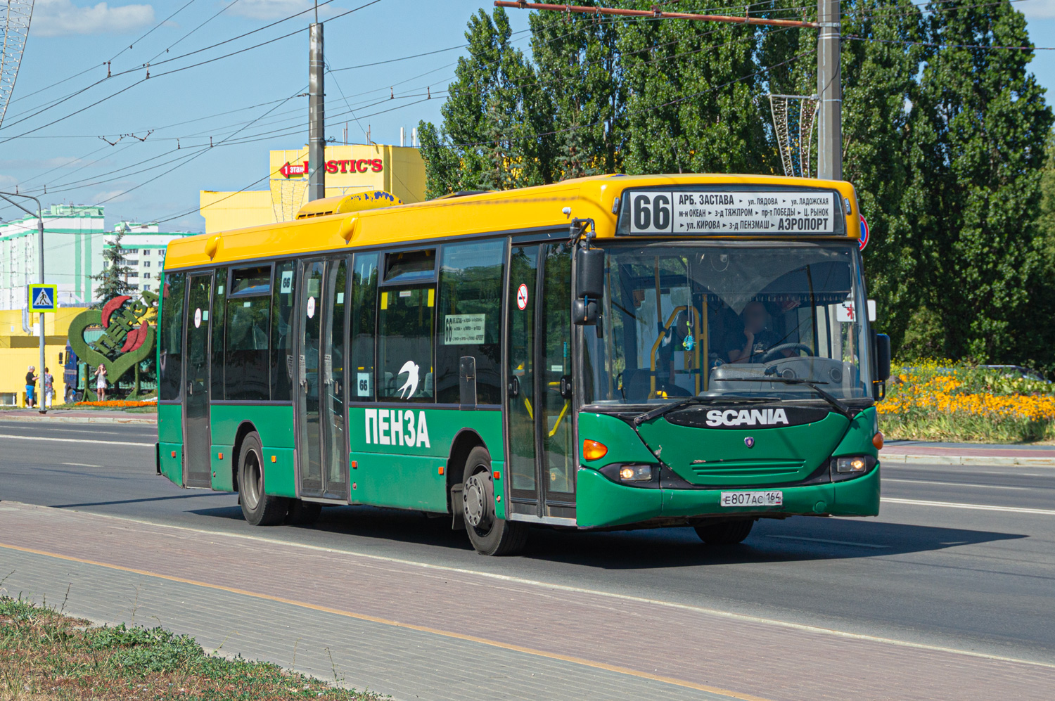 Penza region, Scania OmniLink I (Scania-St.Petersburg) # Е 807 АС 164