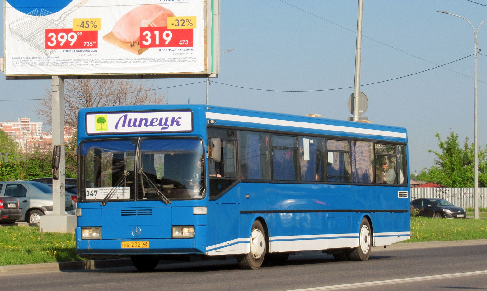 Lipetsk region, Mercedes-Benz O405 # АЕ 232 48