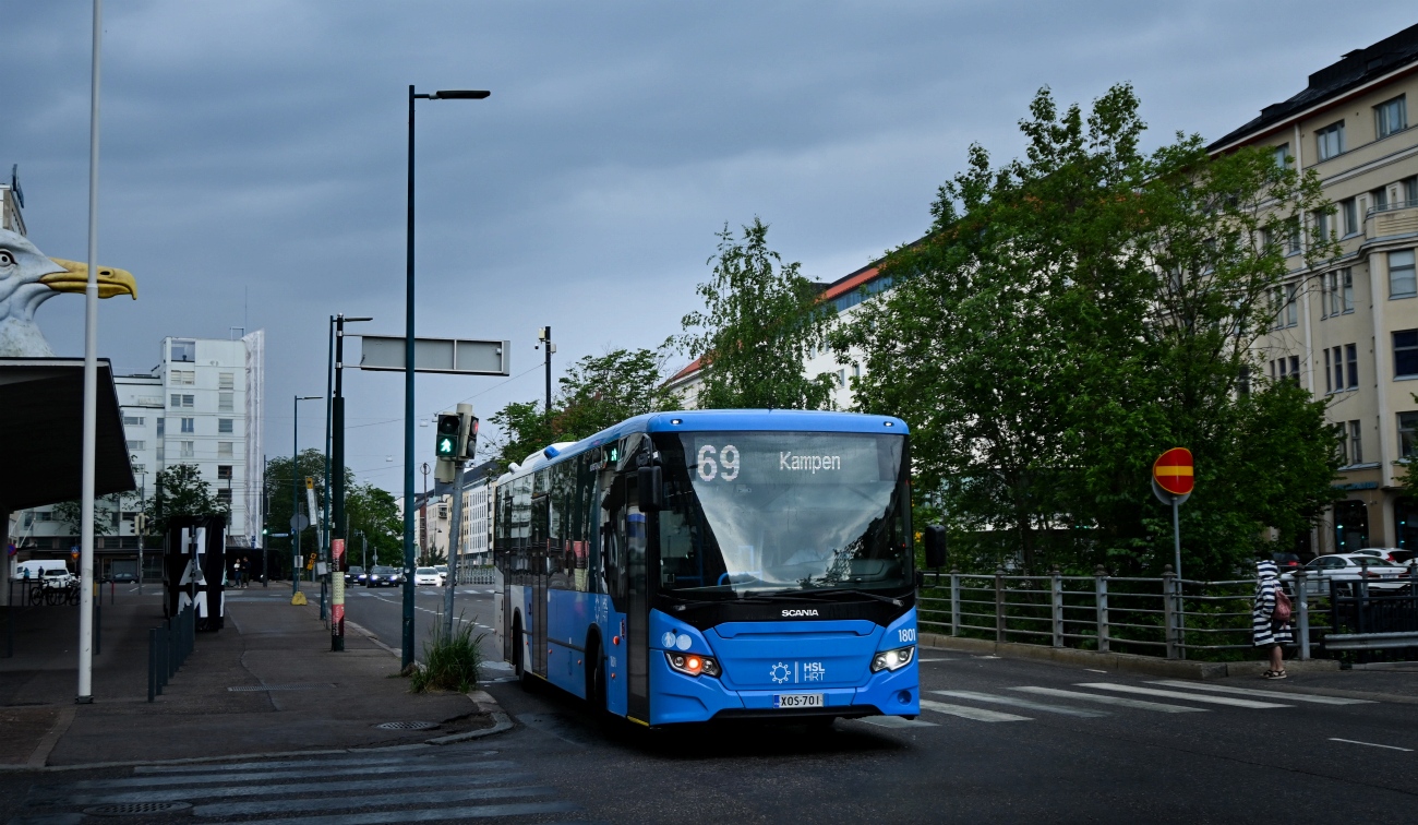 Финляндия, Scania Citywide LE Suburban № 1801