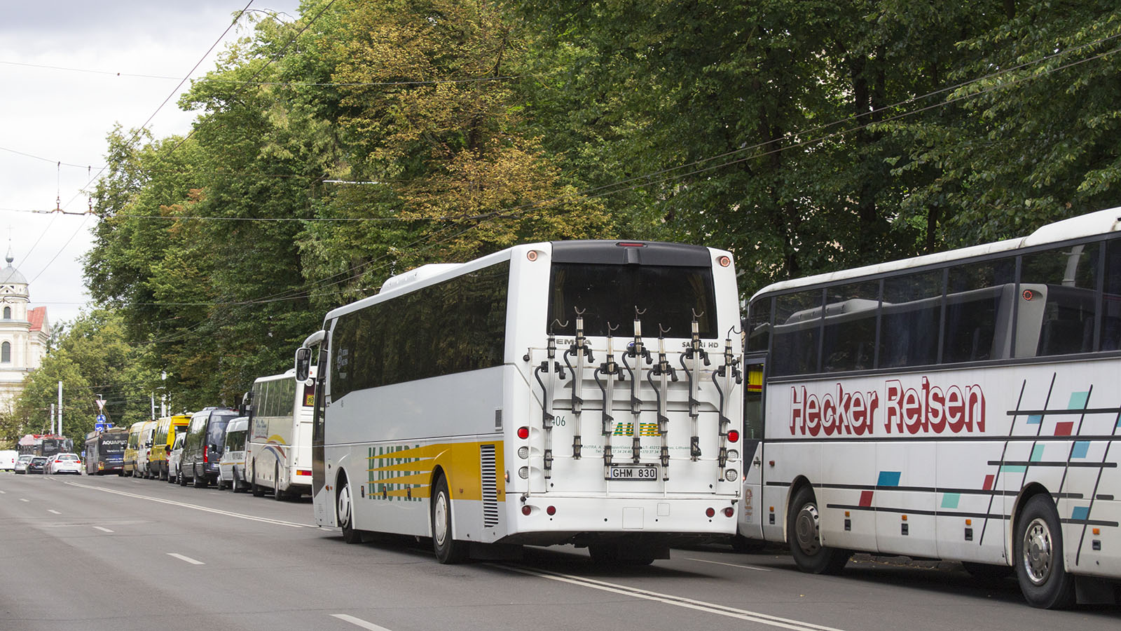 Lithuania, TEMSA Safari HD # 406; Lithuania, MAN A03 Lion's Star FRH402 # FEJ 230; Lithuania — Dainų šventė 2024 "Kad giria žaliuotų"