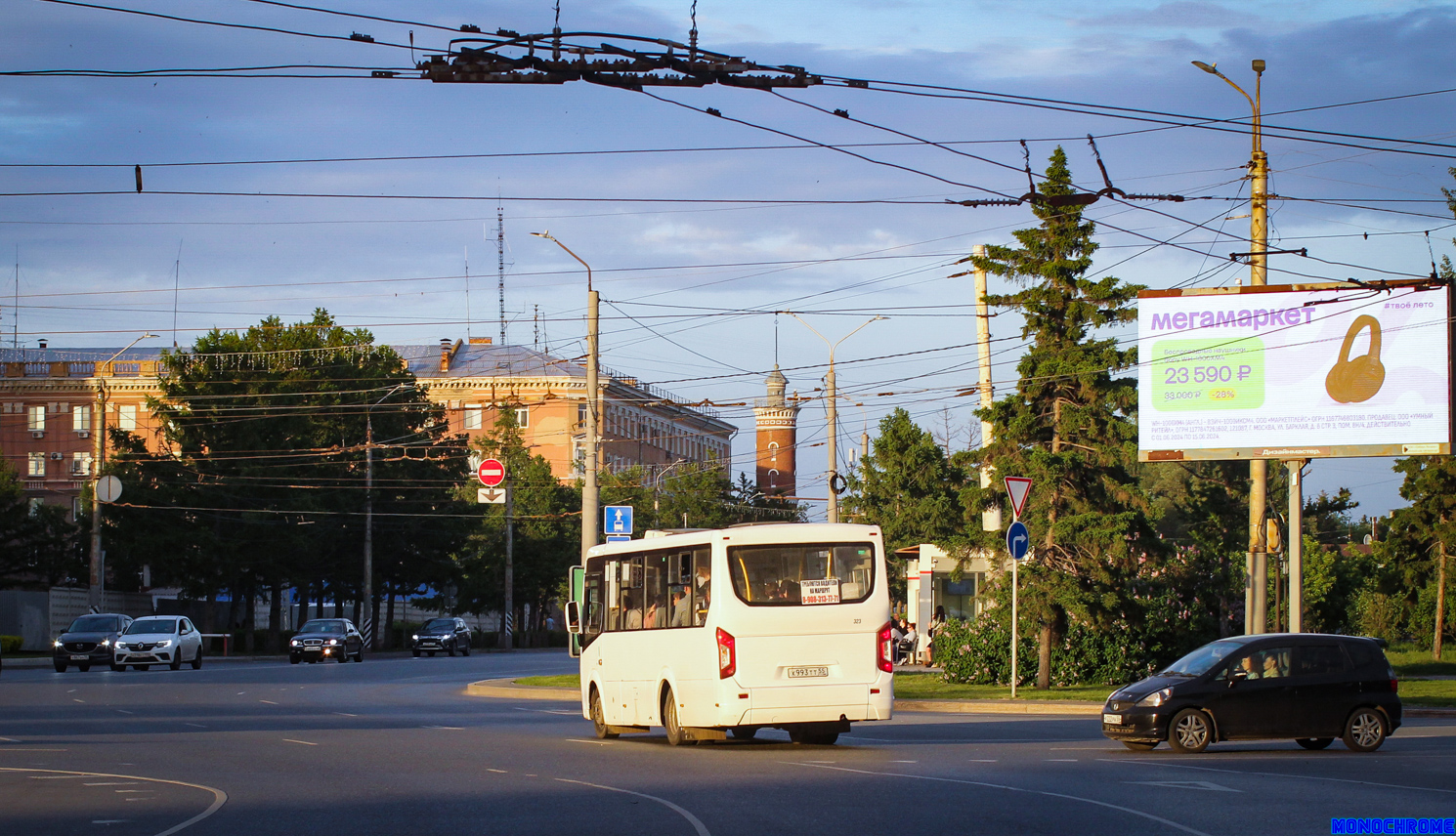 Omsk region, PAZ-320435-04 "Vector Next" # Х 993 ТТ 55