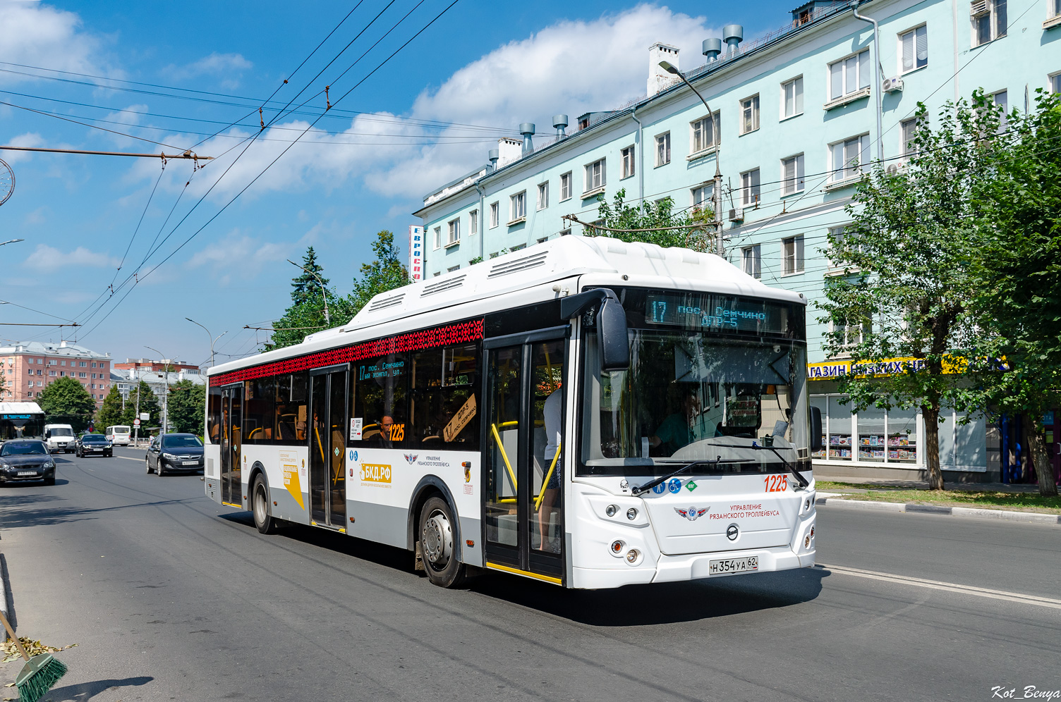 Ryazan region, LiAZ-5292.67 (CNG) # 1225