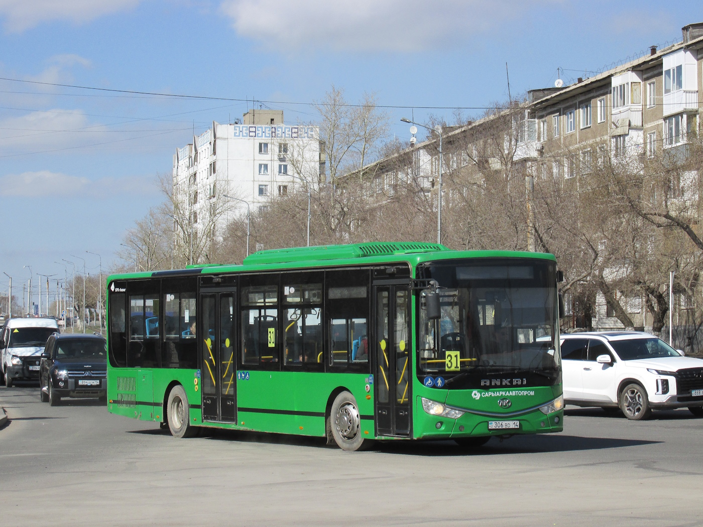 Pavlodar province, Ankai HFF6127GZ-4 (SaryarkaAvtoProm) Nr. 306 BD 14