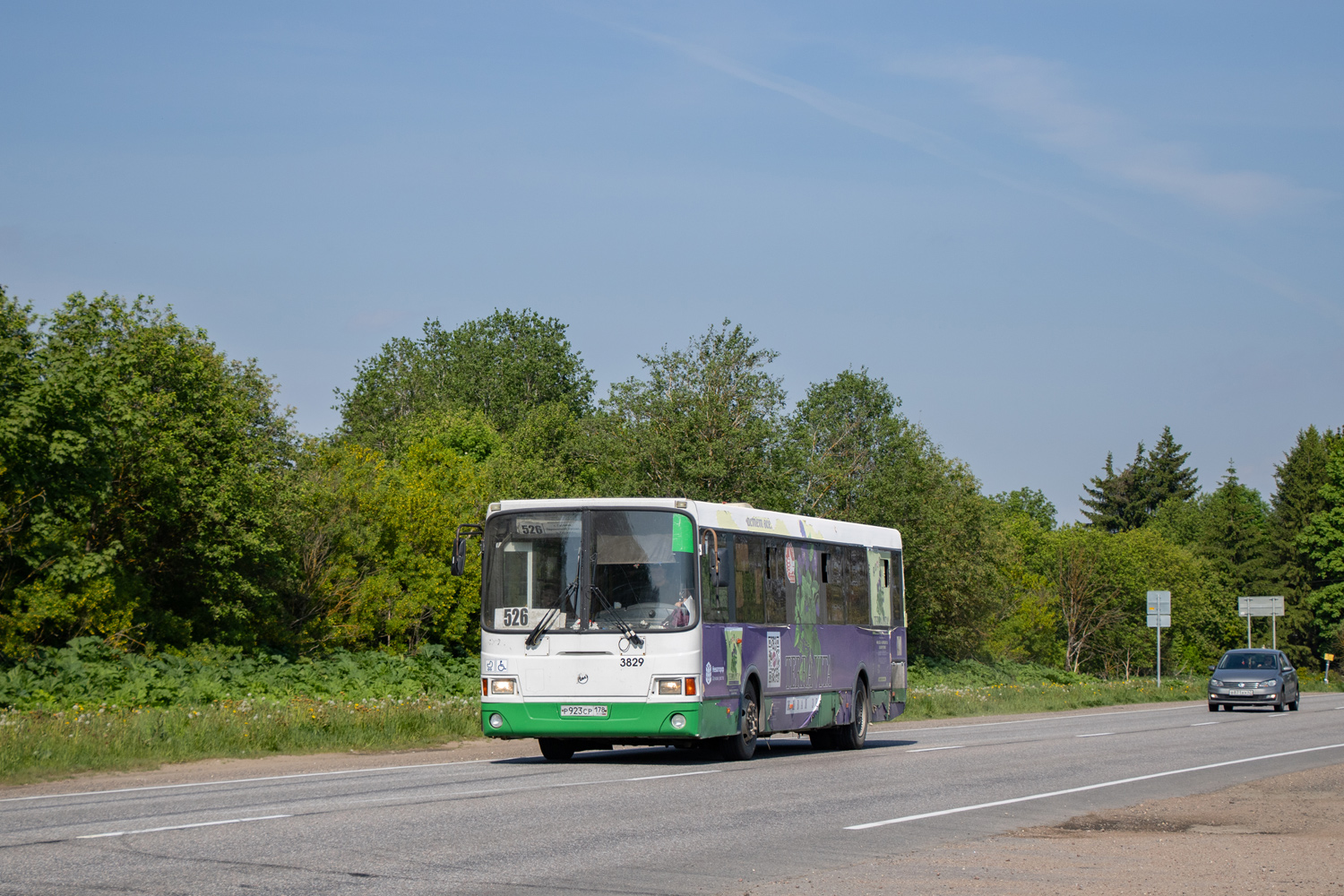 Leningrad region, LiAZ-5293.60 № 3829