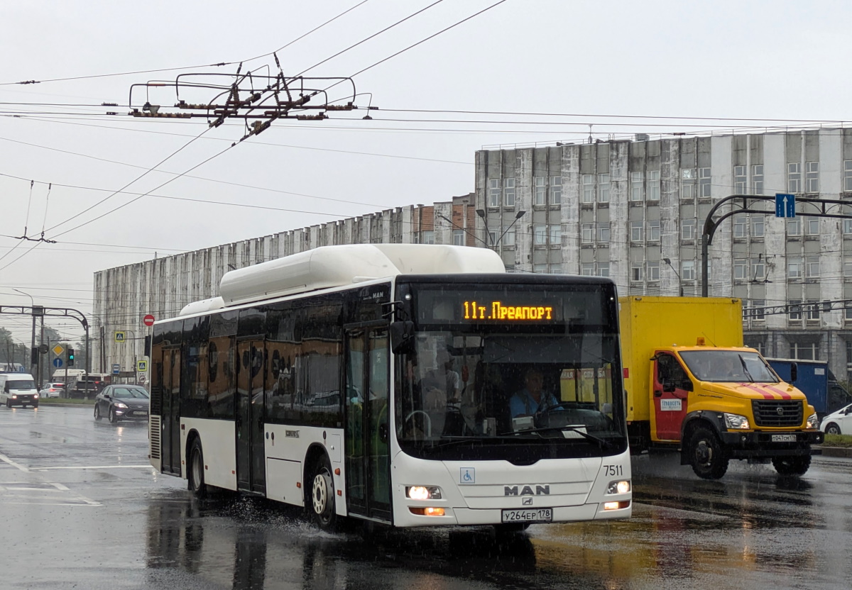 Санкт-Петербург, MAN A21 Lion's City NL313 CNG № 7511