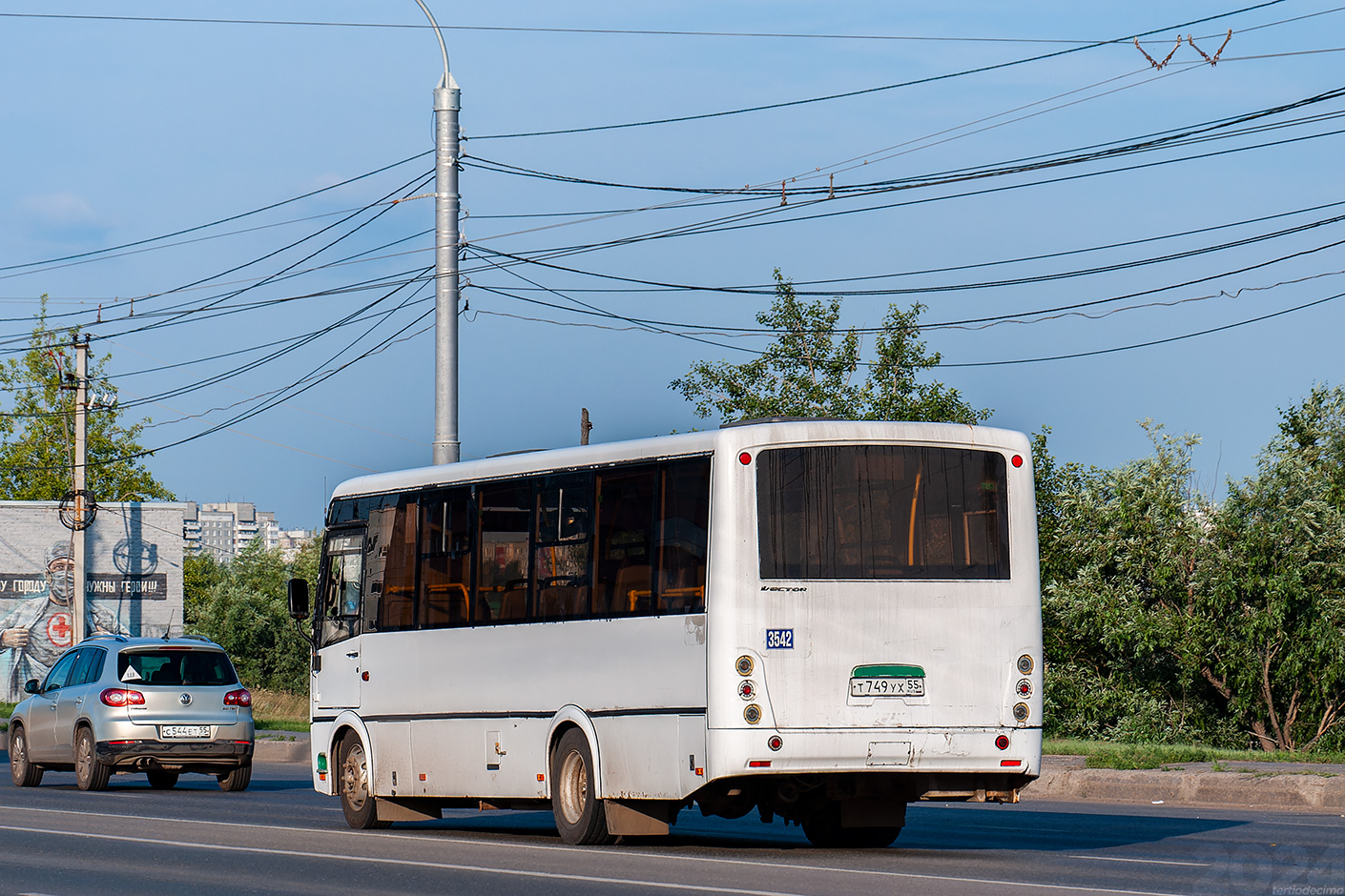 Омская область, ПАЗ-320414-04 "Вектор" (1-2) № 3542