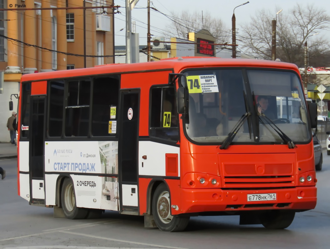 Rostov region, PAZ-320402-05 Nr. Е 778 НК 761