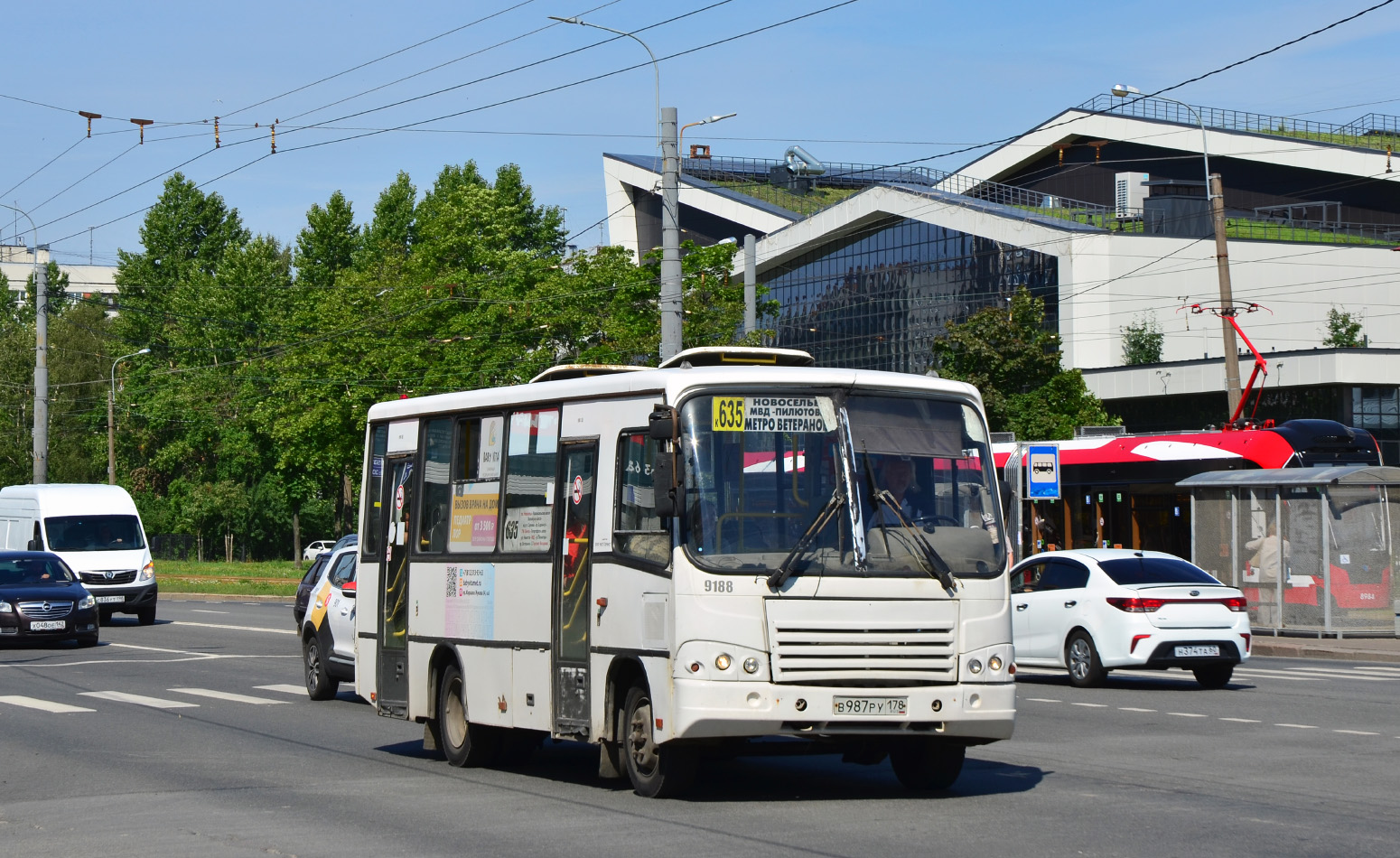 Санкт-Петербург, ПАЗ-320402-05 № 9188