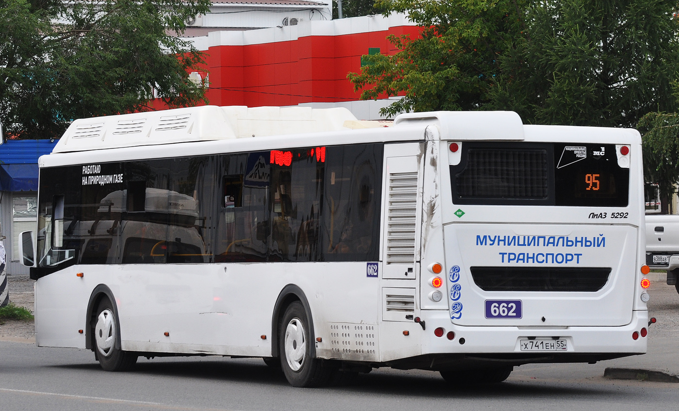 Omsk region, LiAZ-5292.67 (CNG) # 662