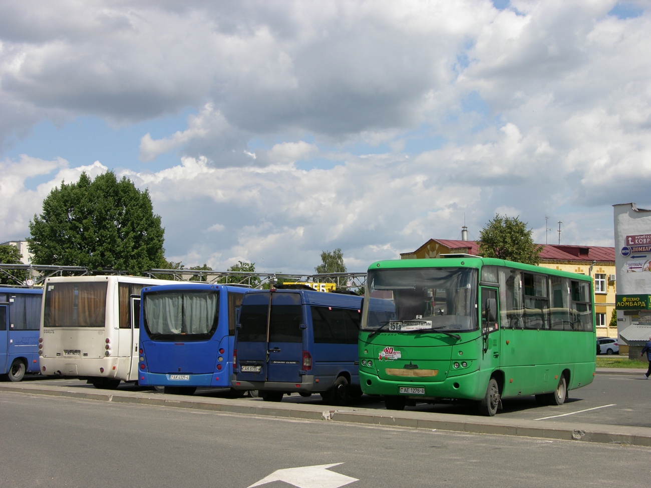 Grodno region, Classicbus-90917 (MB Sprinter) Nr. АК 8755-4; Grodno region, MAZ-256.270 Nr. 010434