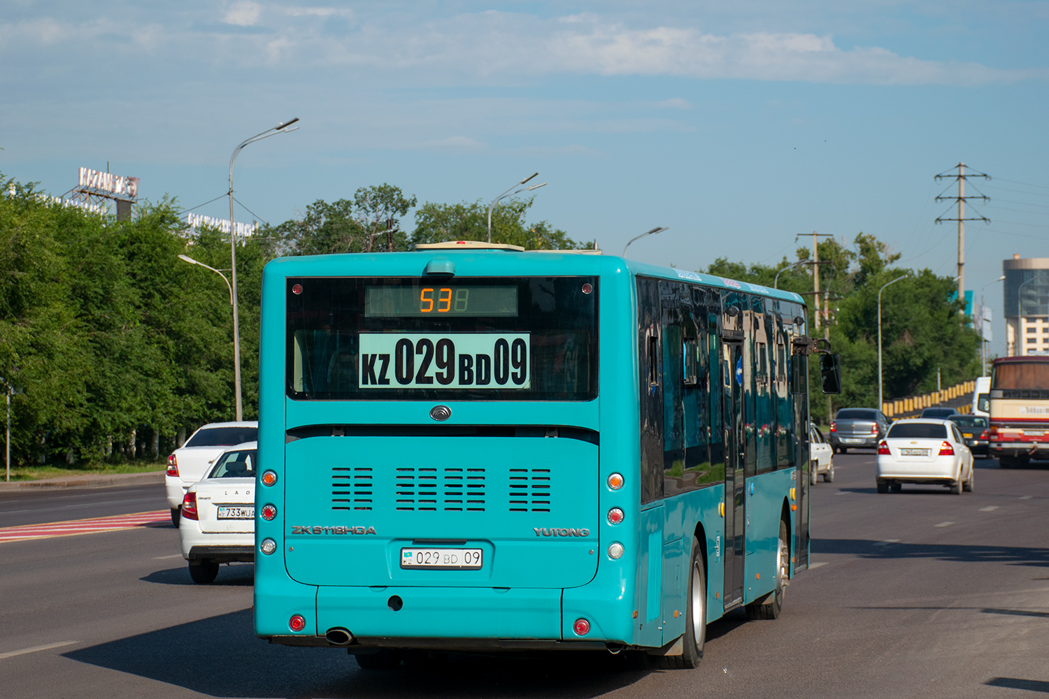 Карагандинская область, Yutong ZK6118HGA № 029 BD 09