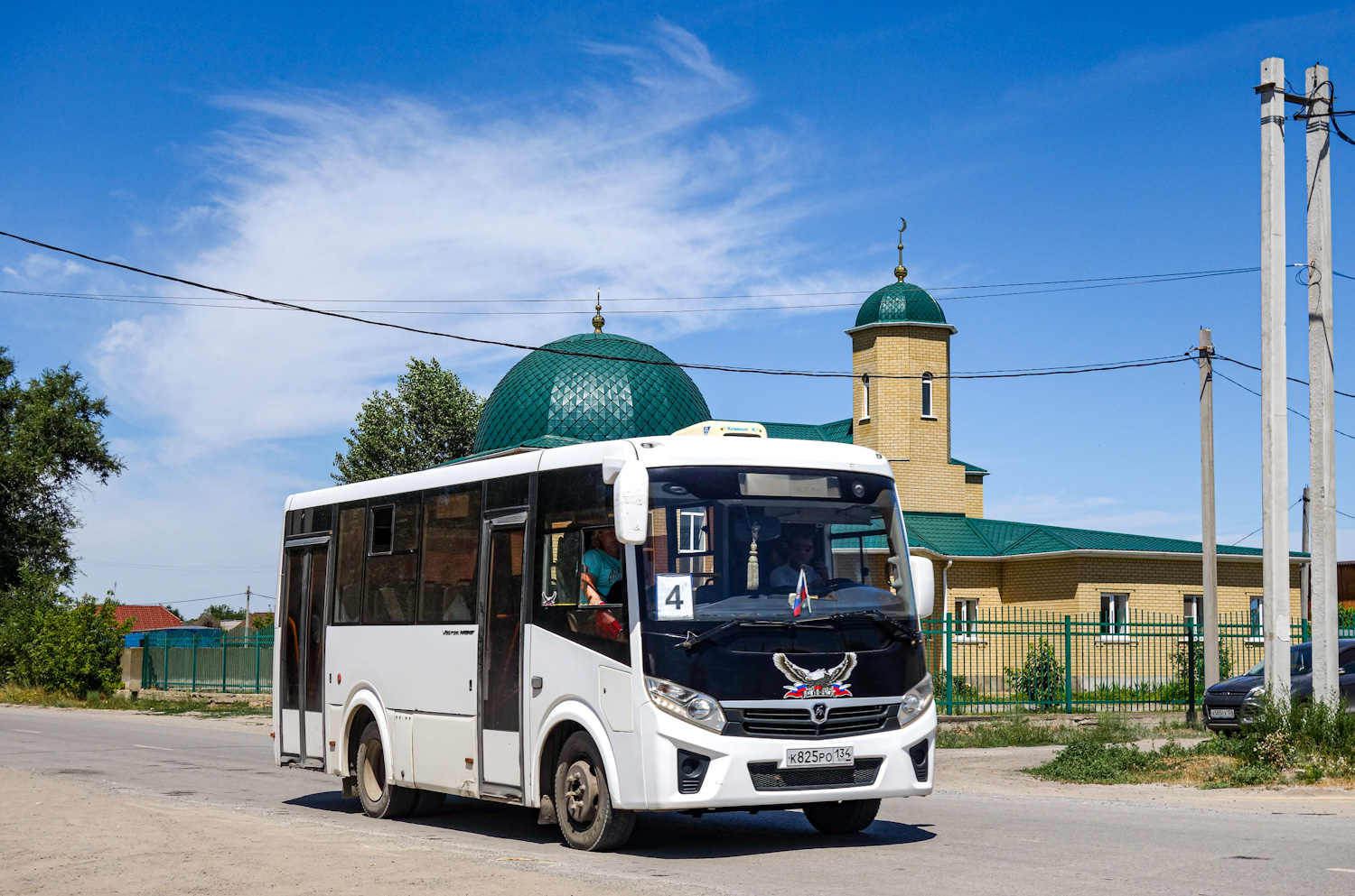 Volgogradská oblast, PAZ-320435-04 "Vector Next" č. К 825 РО 134