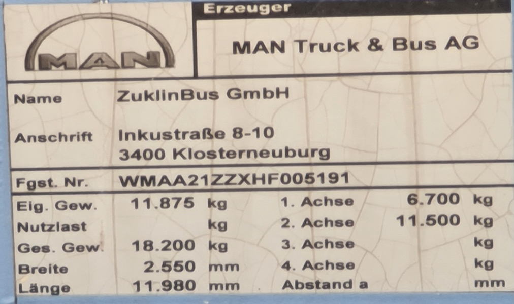 Австрия, MAN A21 Lion's City NL323 № KG 887 AP