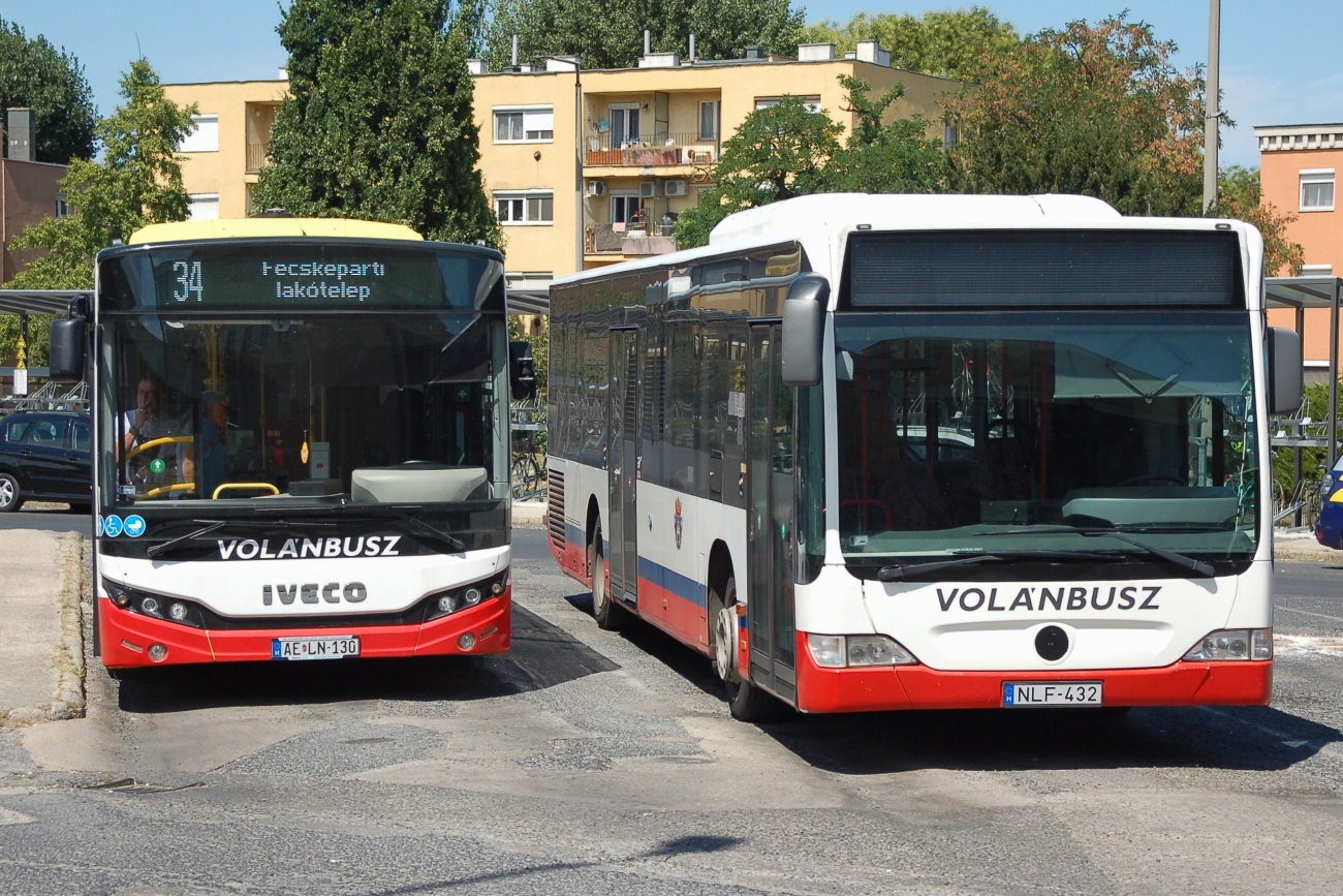 Венгрия, IVECO Streetway 12M № AE LN-130; Венгрия, Mercedes-Benz O530 Citaro facelift № NLF-432