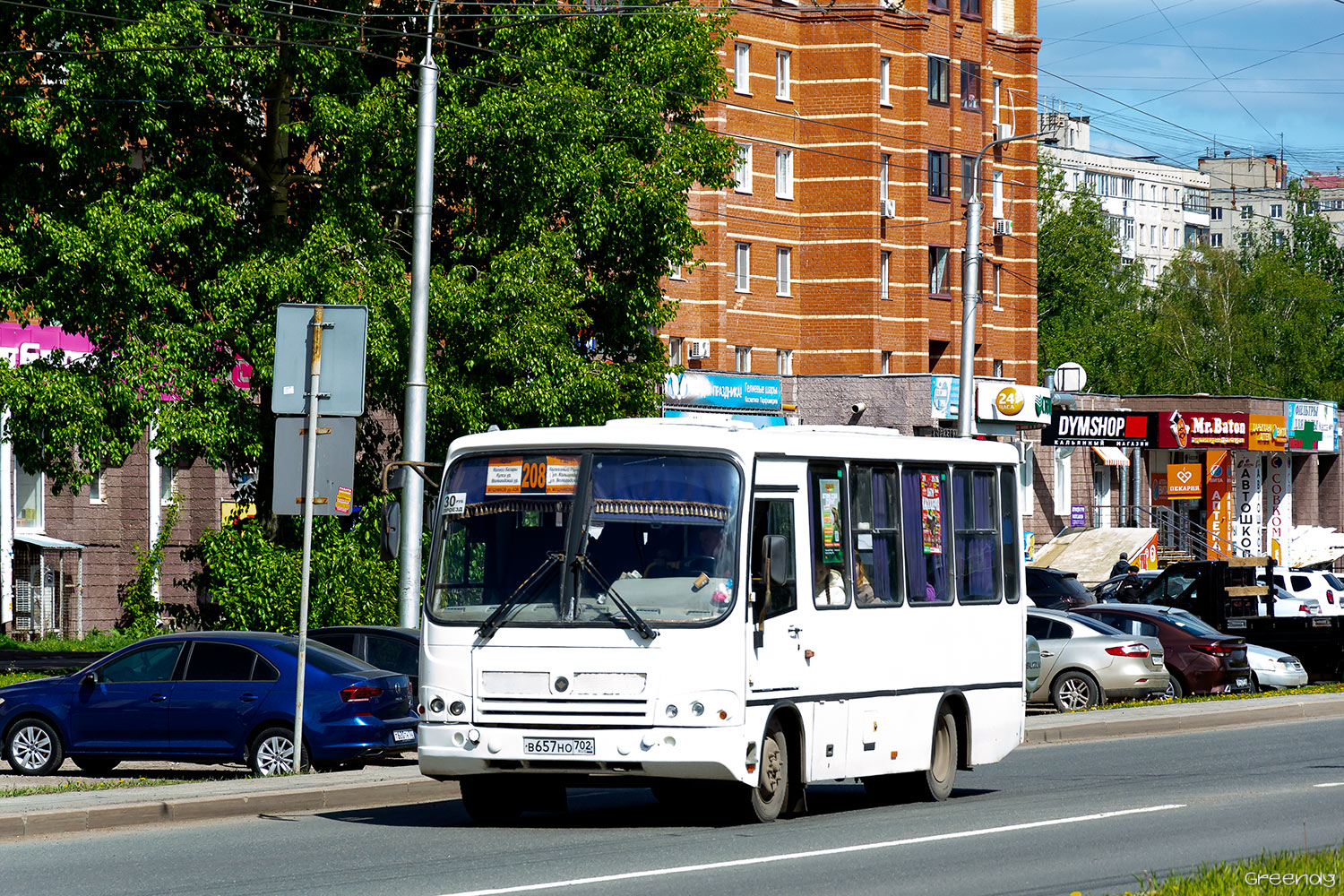 Башкортостан, ПАЗ-320302-08 № В 657 НО 702