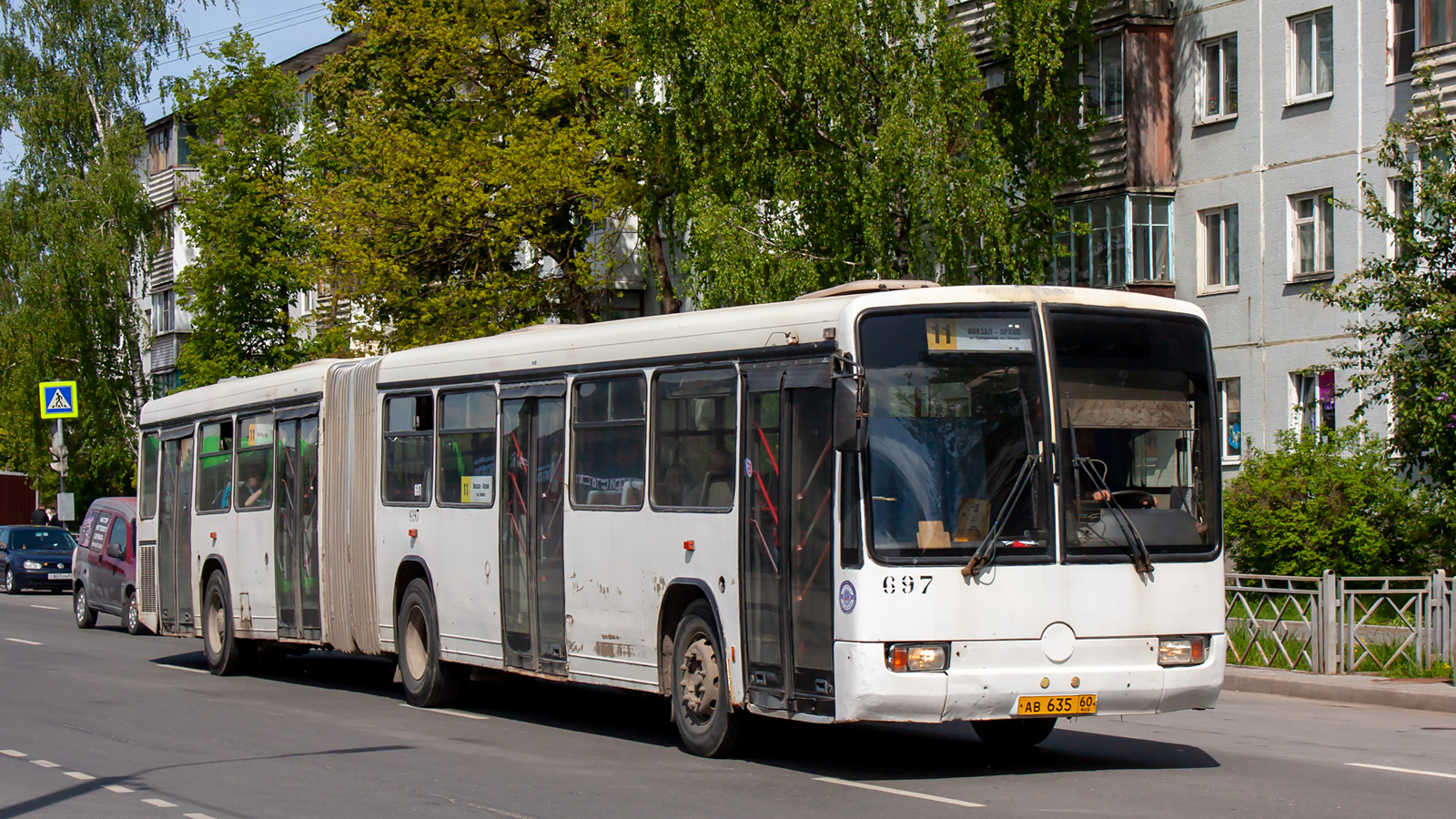 Псковская область, Mercedes-Benz O345G № 697