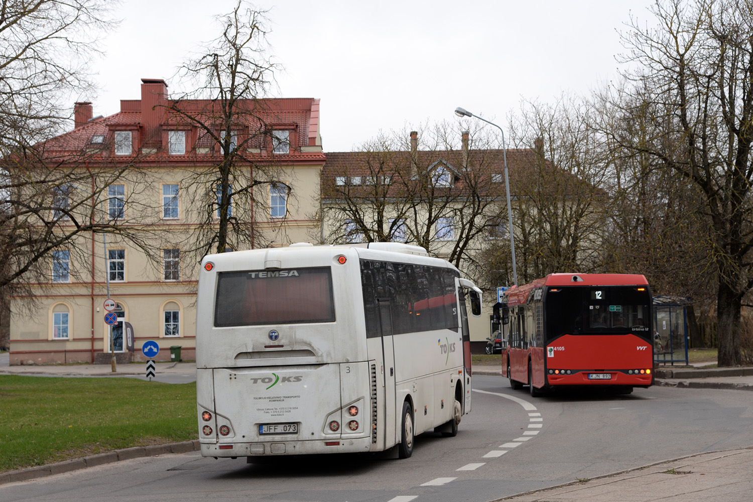 Литва, TEMSA MD9 № 3; Литва, Solaris Urbino IV 12 № 4105