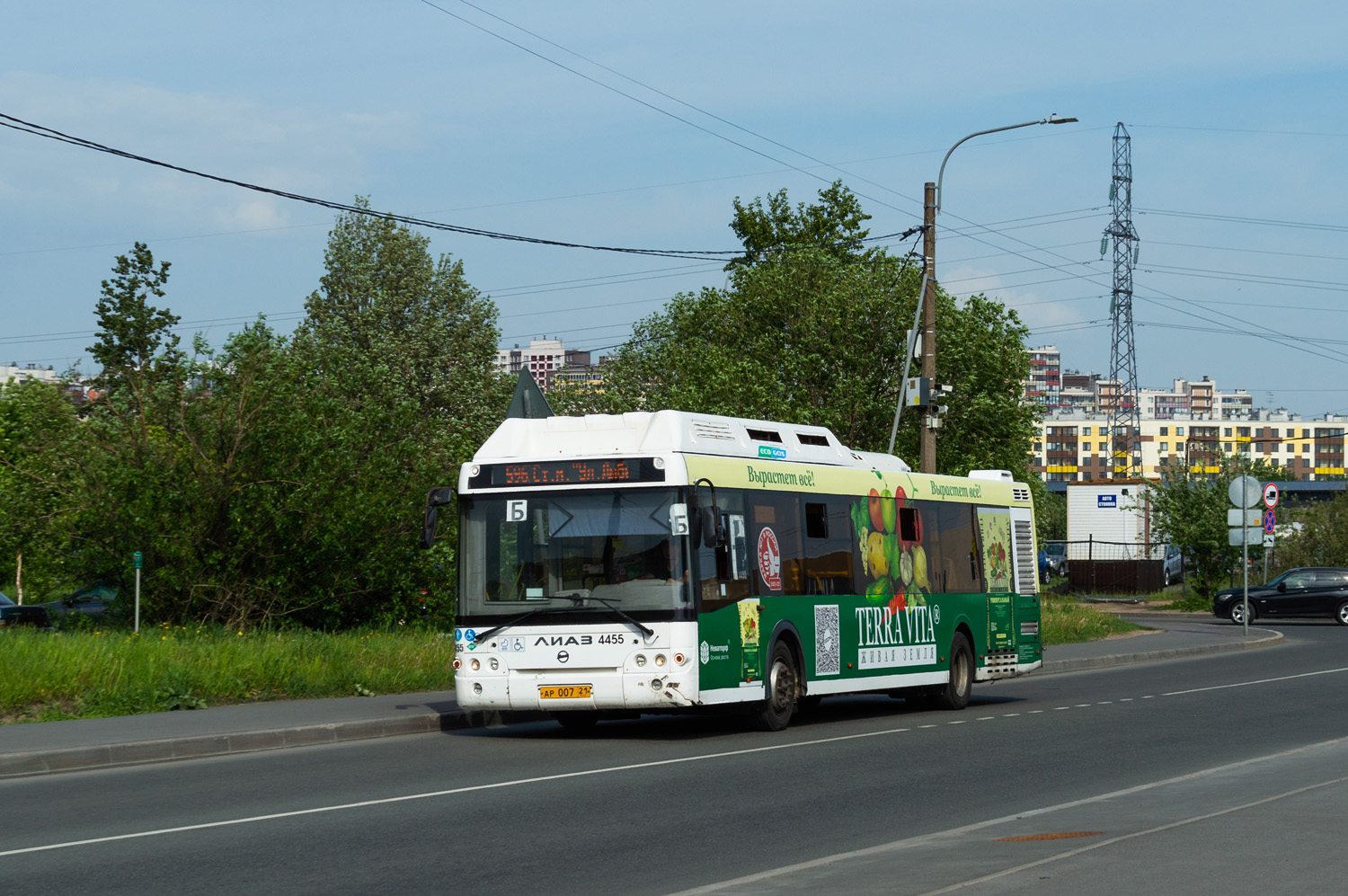 Санкт-Петербург, ЛиАЗ-5292.67 (CNG) № 4455