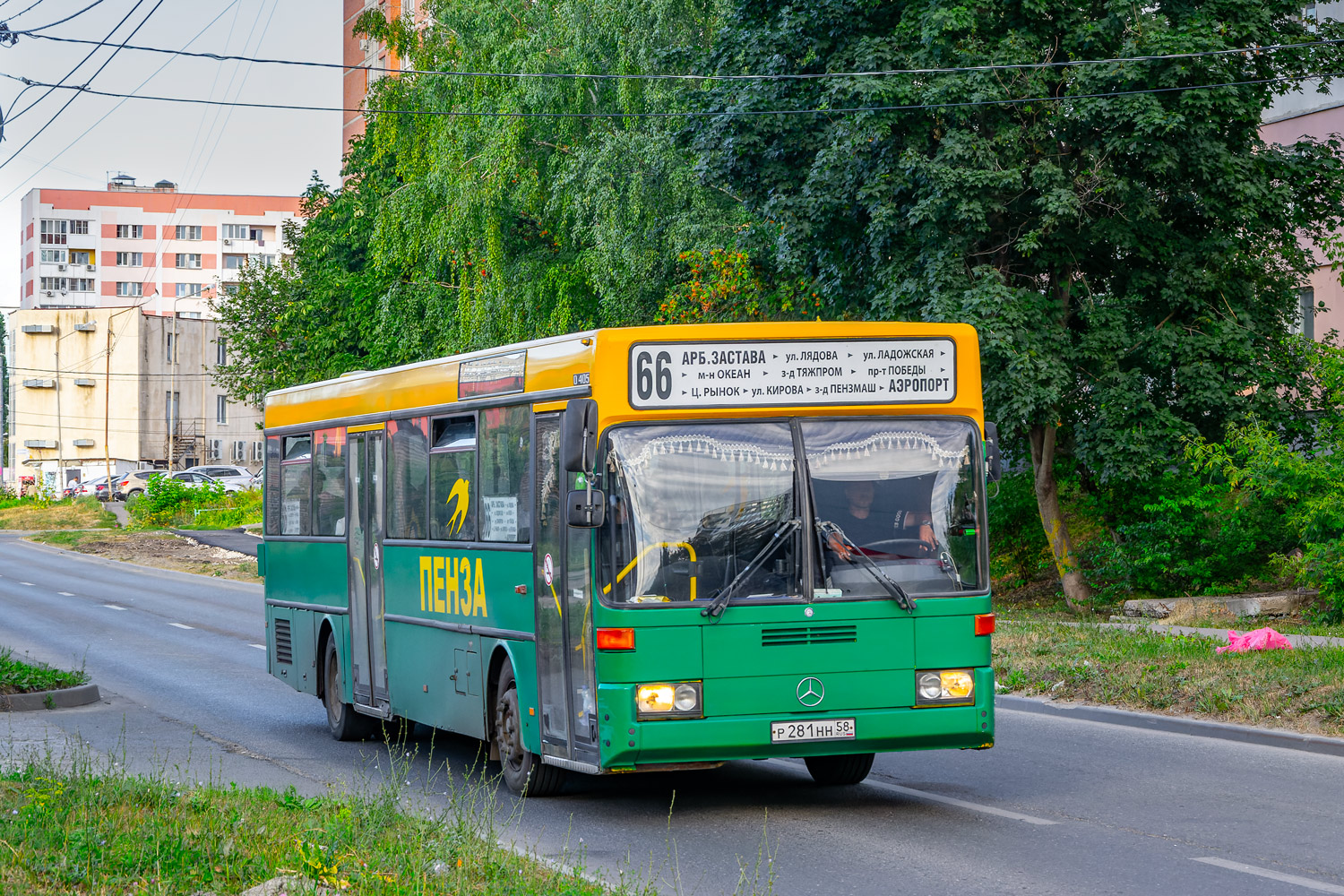 Пензенская область, Mercedes-Benz O405 № Р 281 НН 58