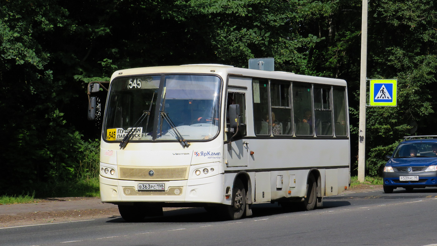 Санкт-Петербург, ПАЗ-320402-05 "Вектор" № В 363 РС 198