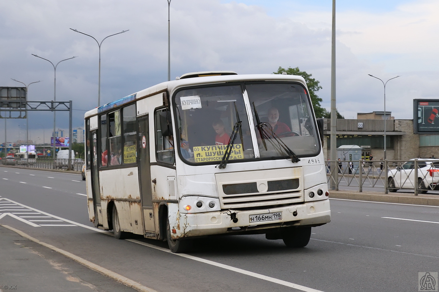 Санкт-Петербург, ПАЗ-320402-05 № Н 166 МН 198