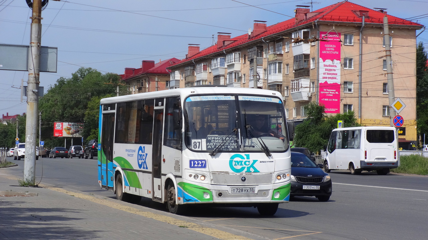 Омская область, ПАЗ-320414-04 "Вектор" (1-2) № 1227