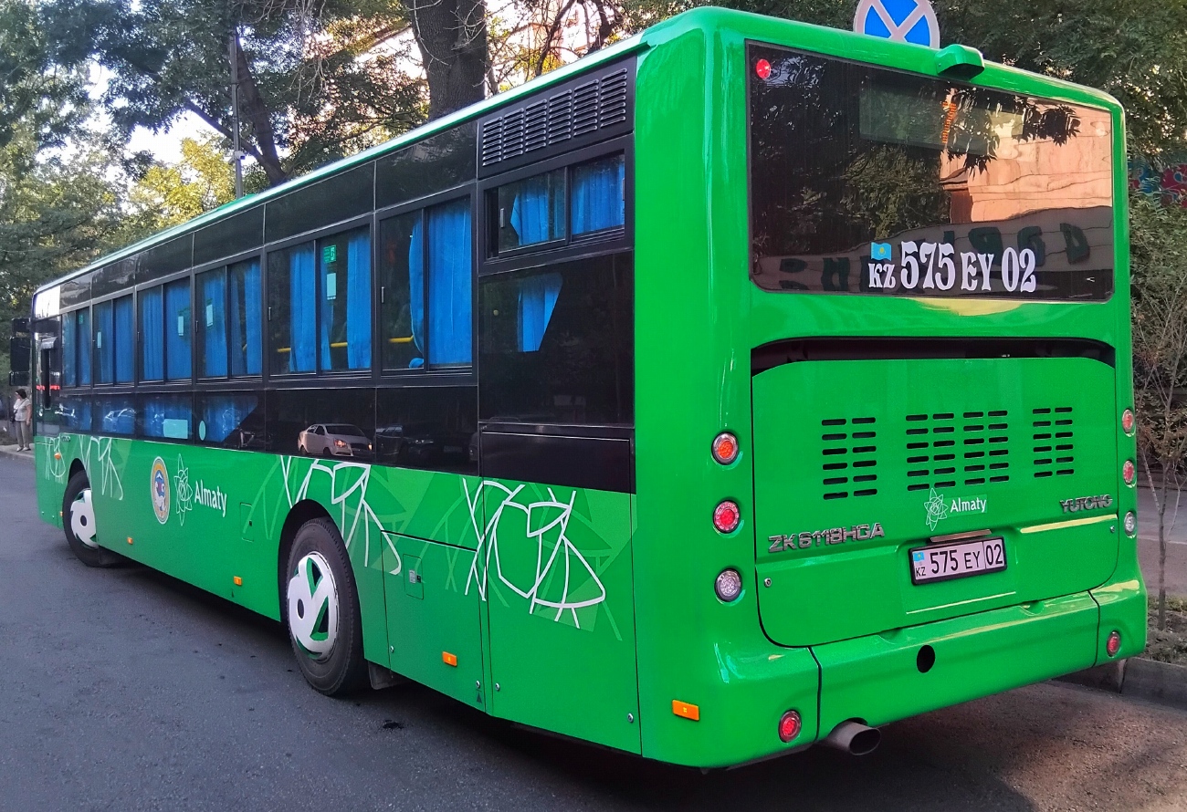 Алматы, Yutong ZK6118HGA (QazTehna) № 575 EY 02