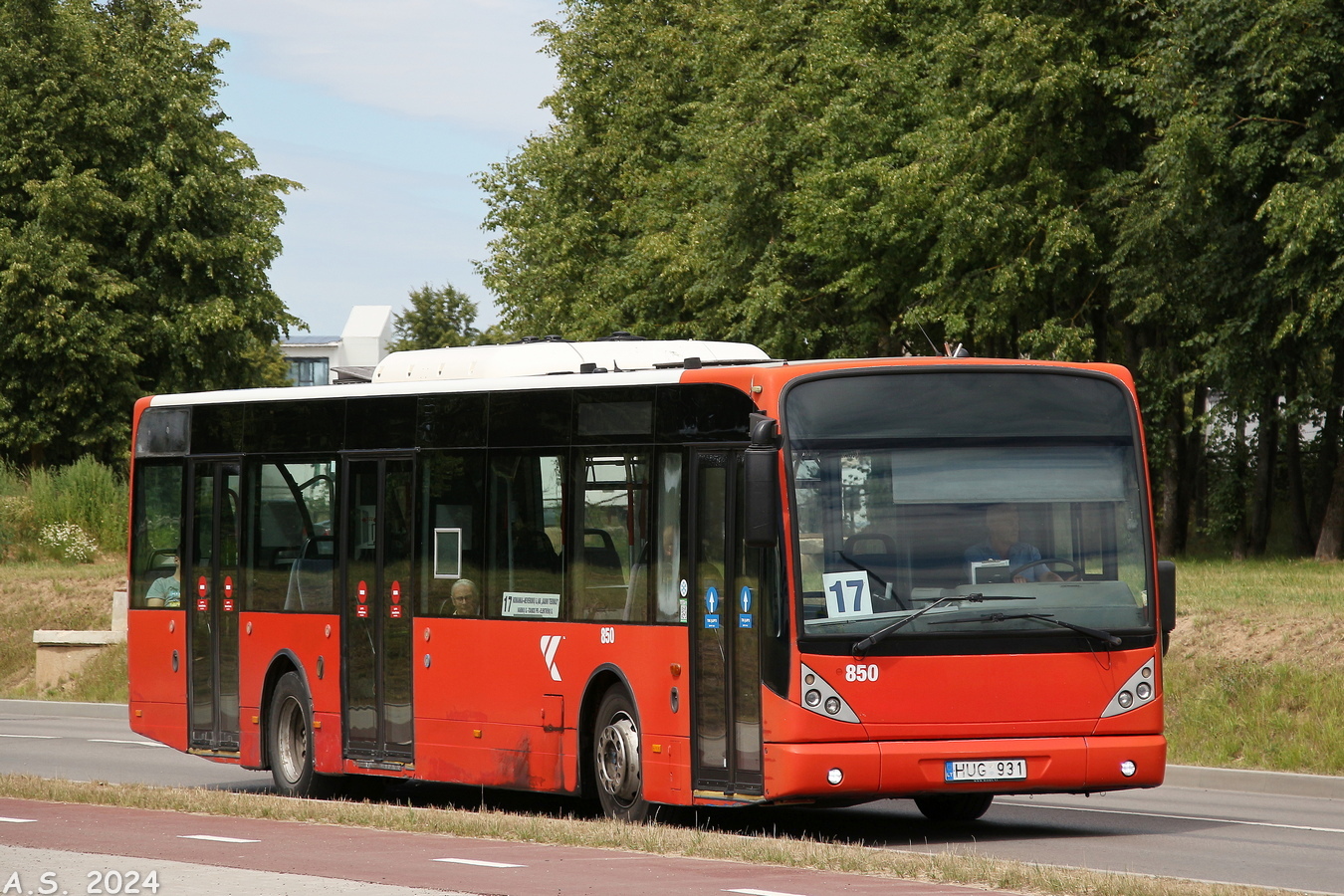 Литва, Van Hool New A330 № 850