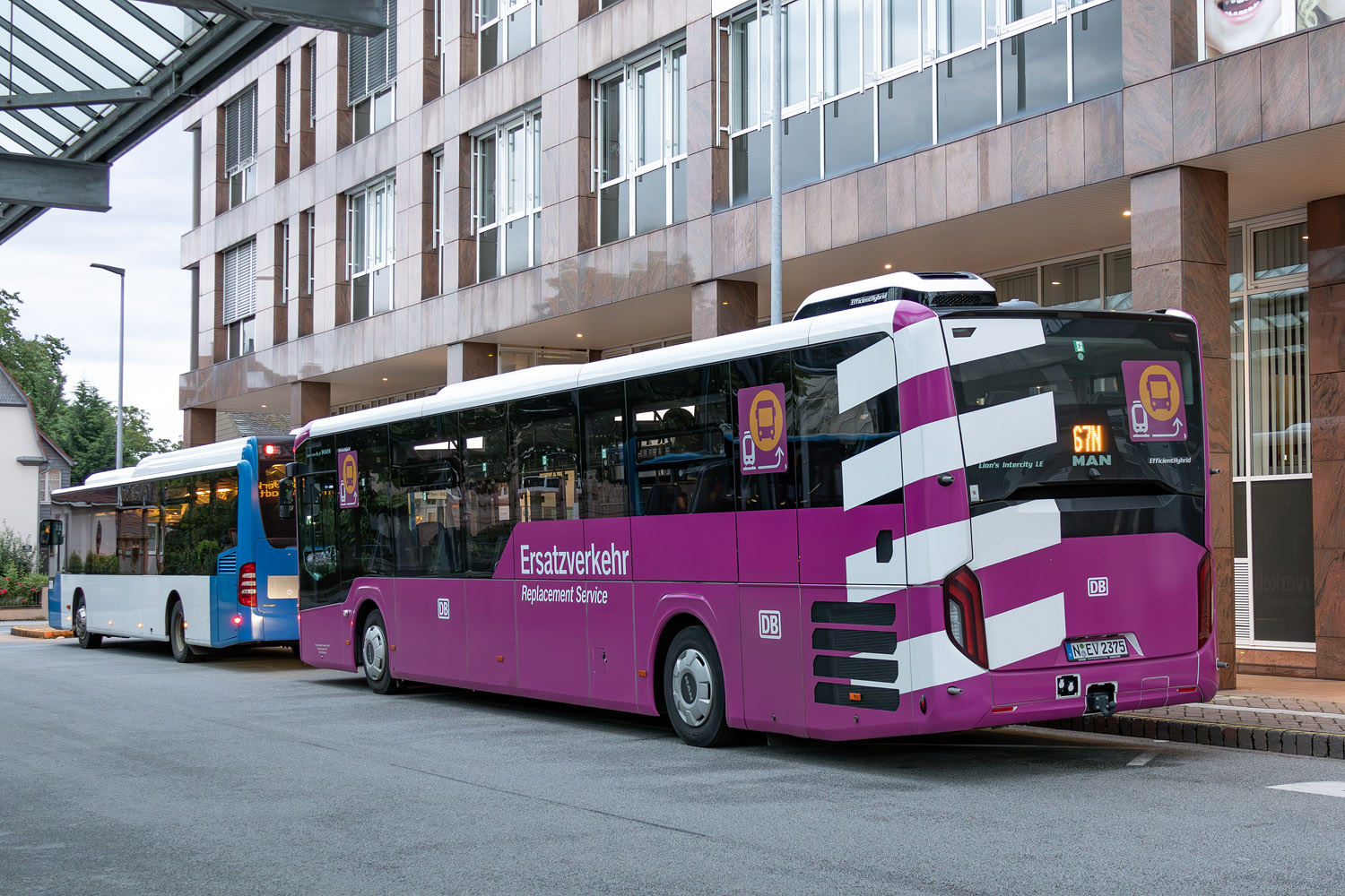 Бавария, MAN 43C Lion's Intercity LE 13 LEÜ360 EfficientHybrid № N-EV 2375; Гессен — SEV · Riedbahn · Frankfurt am Main <> Mannheim · 15.07.2024 — 14.12.2024