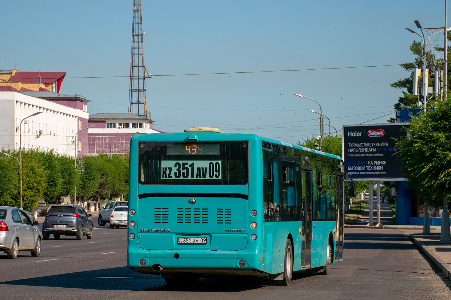 Karagandy province, Yutong ZK6118HGA (QazTehna) № 351 AV 09