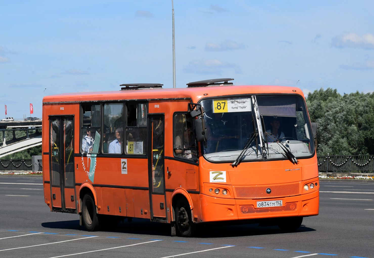 Нижегородская область, ПАЗ-320414-05 "Вектор" № О 834 ТМ 152